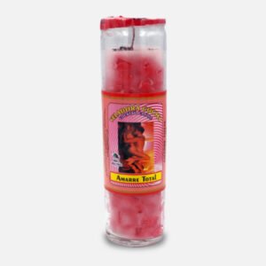 Veladora Palma de Coco amarre total rojo